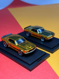 Hot Wheels Special Combo Edition 69'Camaro / 67'Mustang GoldOrange Spectraflame
