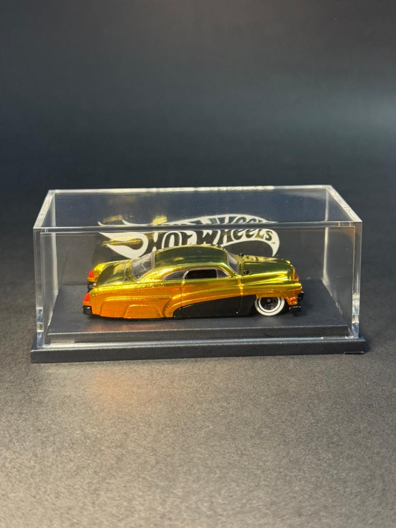 Hot Wheels Custom '51 Hirohata Merc GoldOrange Spectraflame (1 of 1 EDITION) spectrakustomz_164 spectra