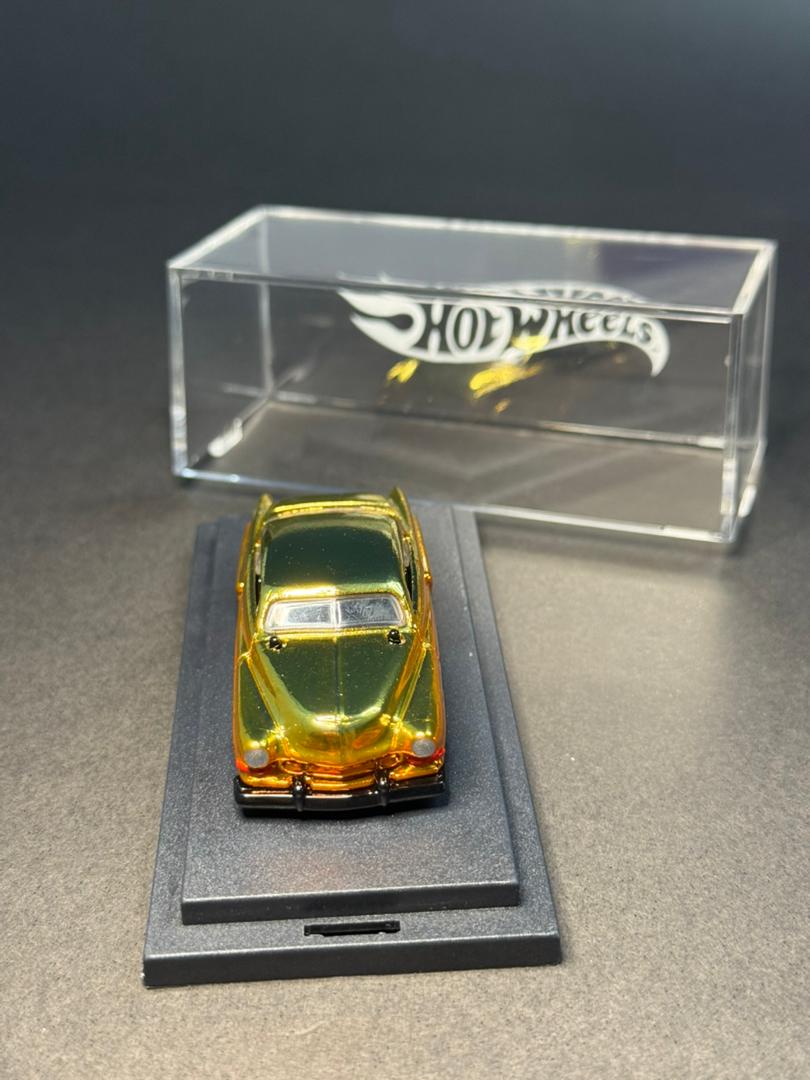 Hot Wheels Custom '51 Hirohata Merc GoldOrange Spectraflame (1 of 1 EDITION) spectrakustomz_164 spectra