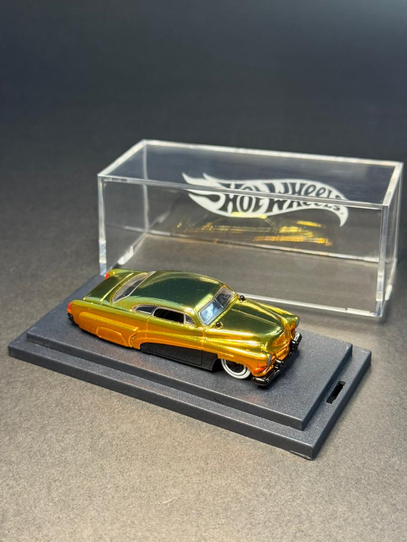 Hot Wheels Custom '51 Hirohata Merc GoldOrange Spectraflame (1 of 1 EDITION) spectrakustomz_164 spectra