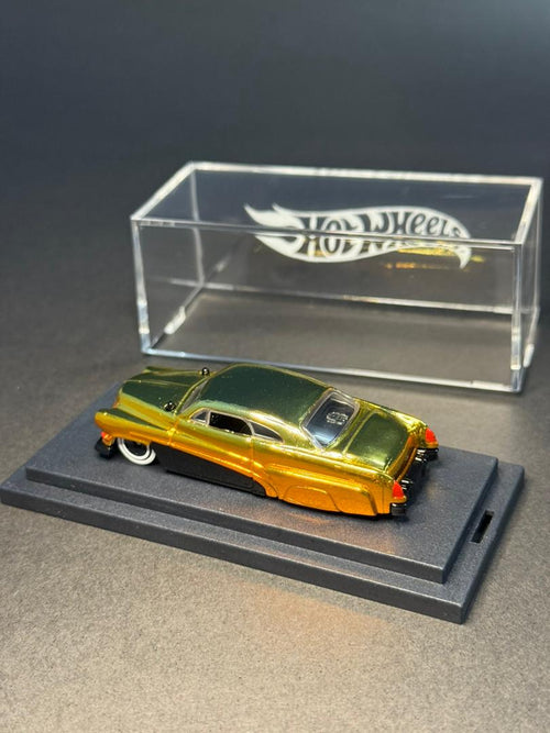Hot Wheels Custom '51 Hirohata Merc GoldOrange Spectraflame (1 of 1 EDITION) spectrakustomz_164 spectra