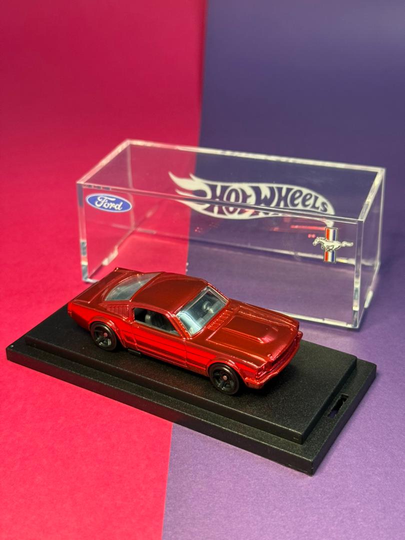 Hot Wheels Custom Ford Mustang Fastback Red Spectraflame (1 of 1 EDITION)