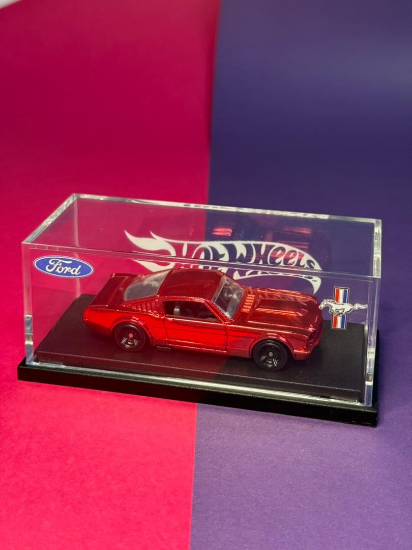 Hot Wheels Custom Ford Mustang Fastback Red Spectraflame (1 of 1 EDITION)