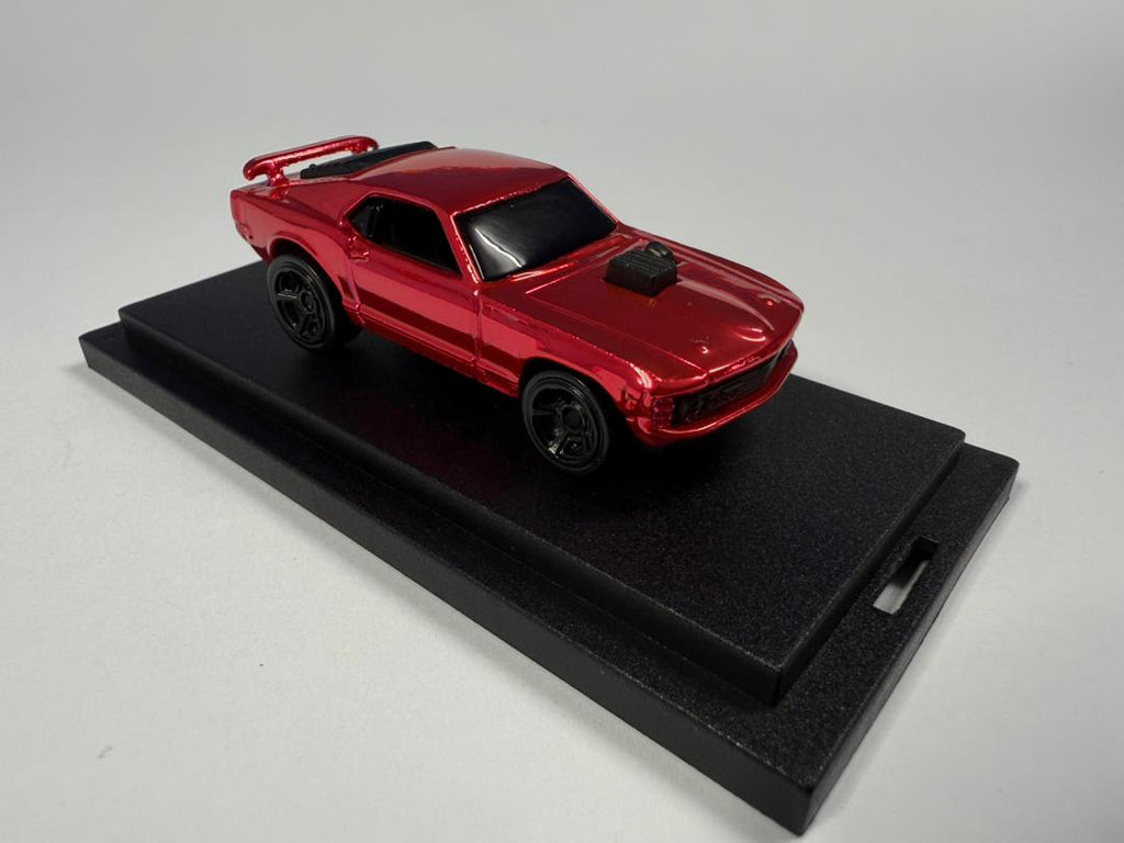 Hot Wheels Custom Mustang Mach 1 Pink Flamingo Spectraflame (1 of 1 EDITION)