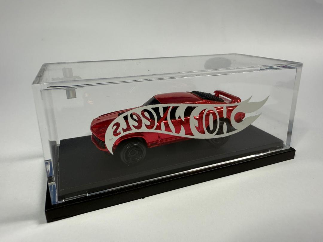 Hot Wheels Custom Mustang Mach 1 Pink Flamingo Spectraflame (1 of 1 EDITION)