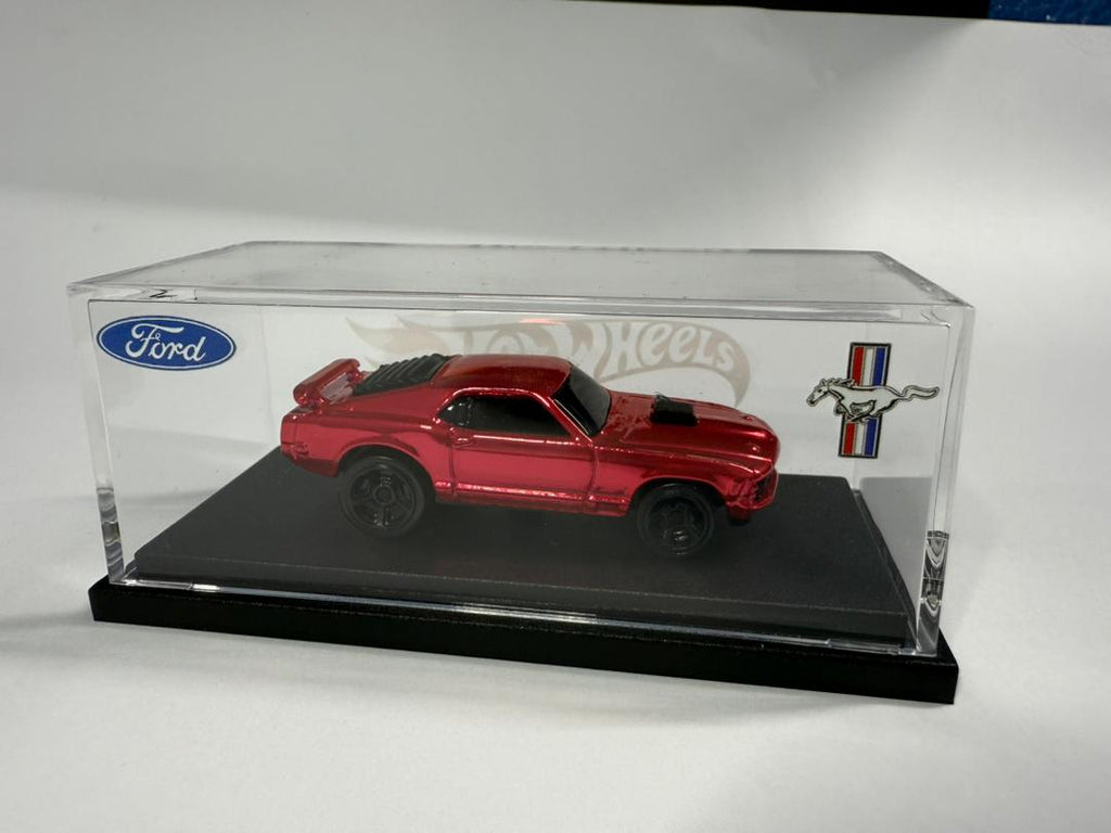 Hot Wheels Custom Mustang Mach 1 Pink Flamingo Spectraflame (1 of 1 EDITION)