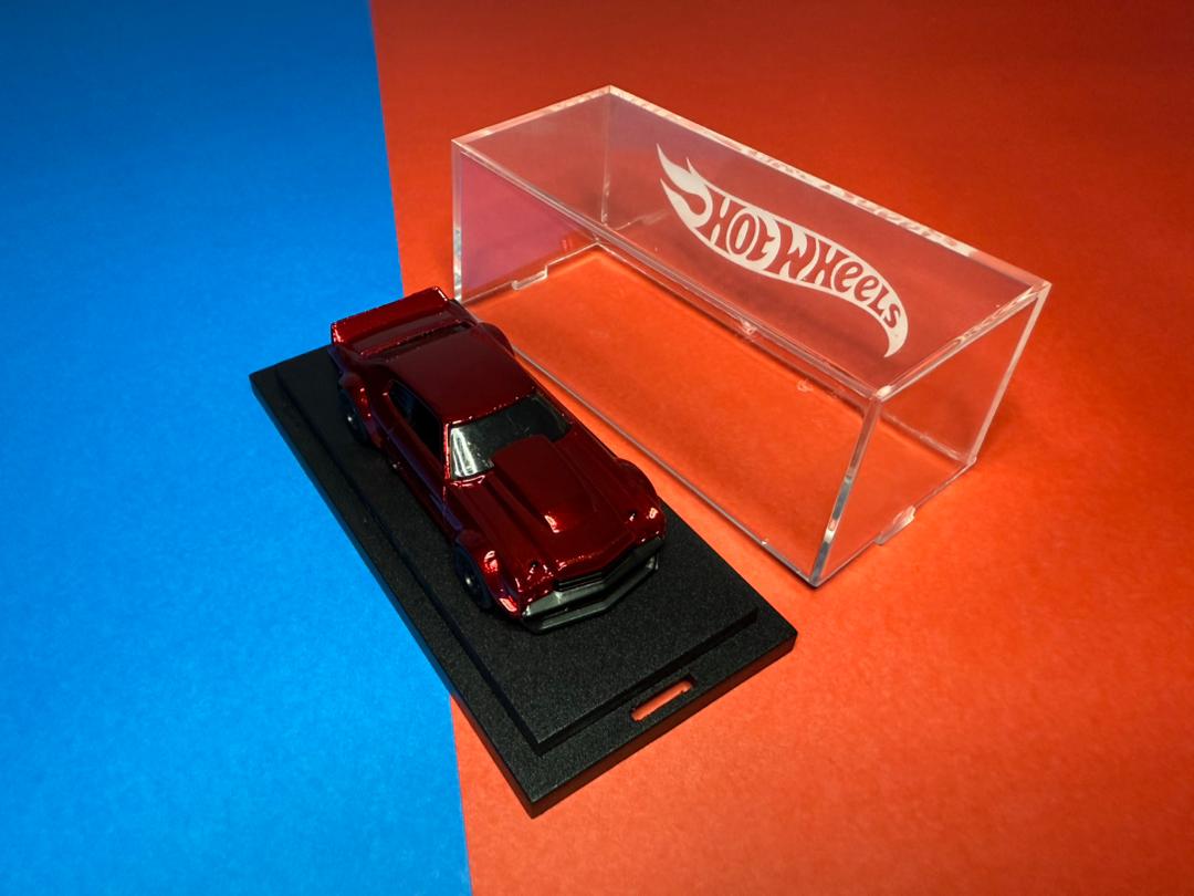 Hot Wheels Custom Chevelle SS Red Spectraflame + Rubber Wheels (1 of 1 EDITION)