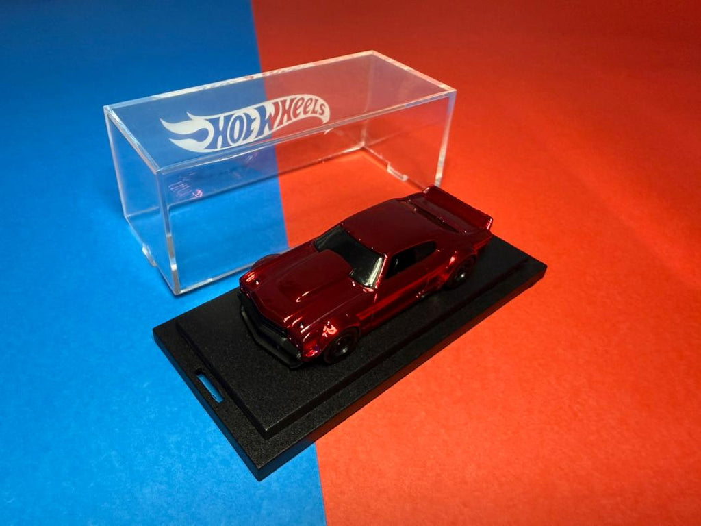 Hot Wheels Custom Chevelle SS Red Spectraflame + Rubber Wheels (1 of 1 EDITION)
