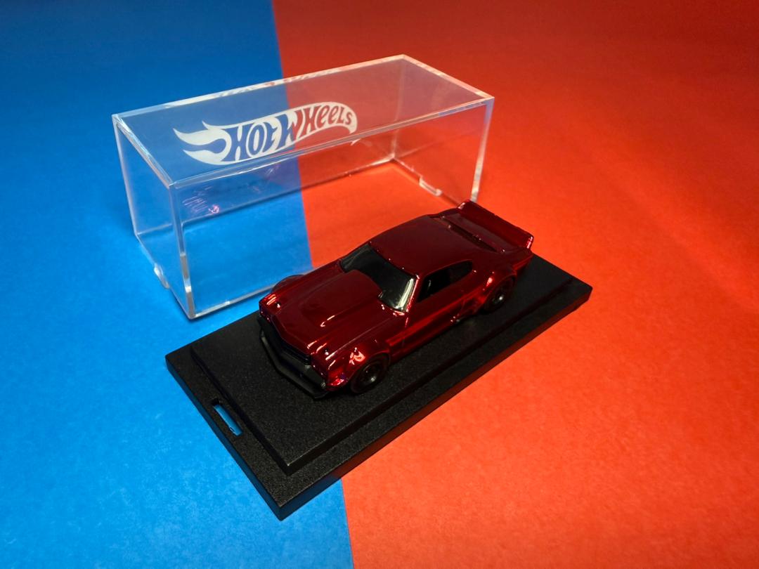 Hot Wheels Custom Chevelle SS Red Spectraflame + Rubber Wheels (1 of 1 EDITION)