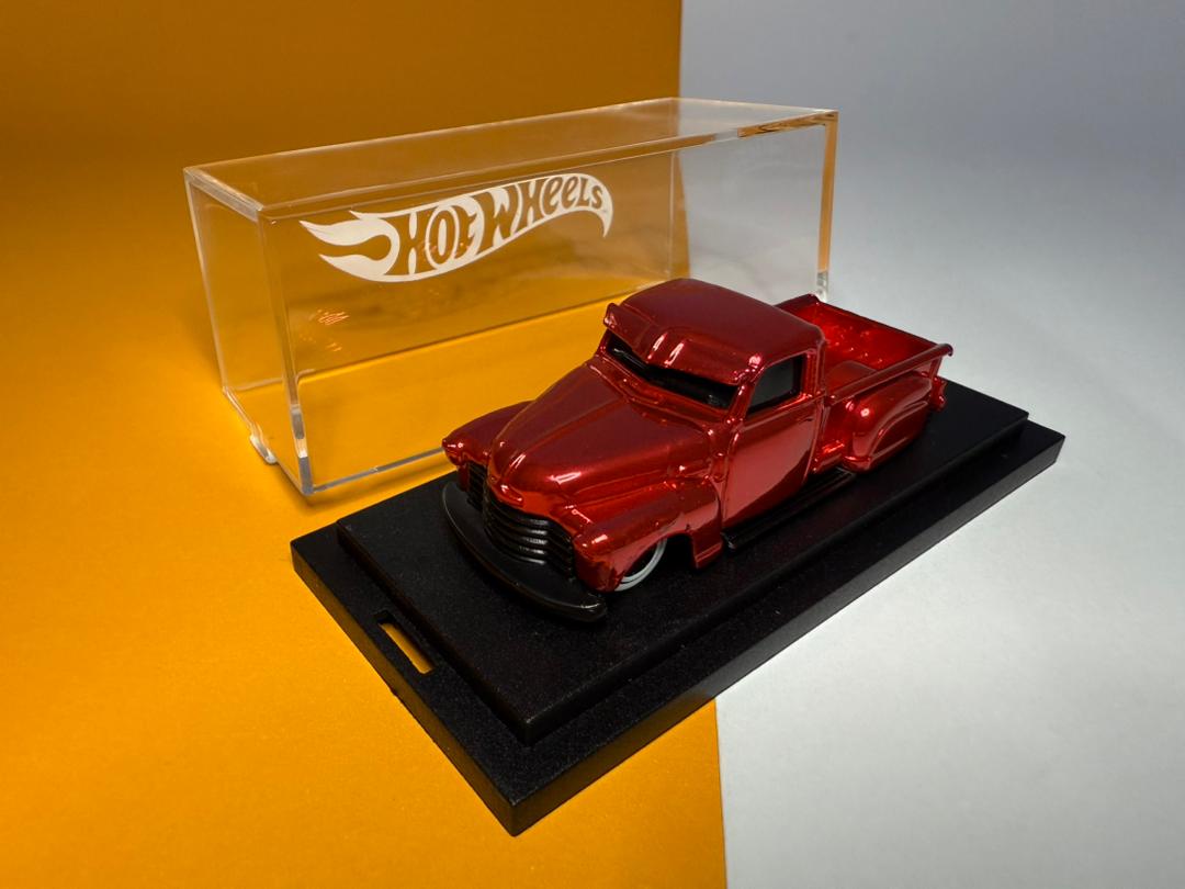 Hot Wheels Custom La Troca Pink Red Spectraflame (1 of 1 EDITION)