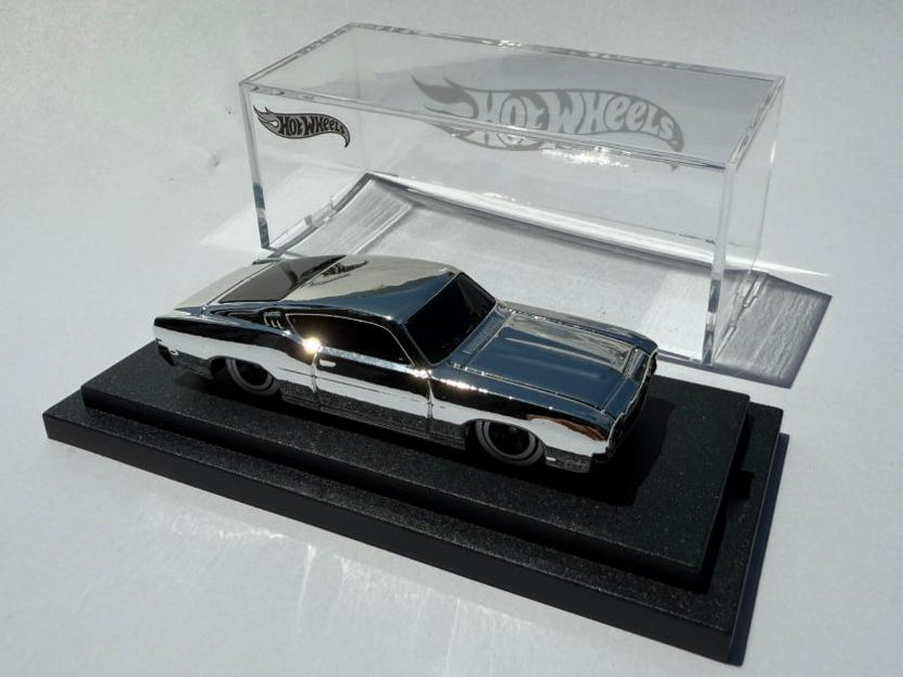 Hot Wheels Custom '69 Ford Torino Talladega Chrome Mirror (1 of 1 EDITION)