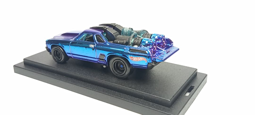Hot Wheels Custom '71 El Camino Rubber wheels Spectraflame 2Tone BluePurple
