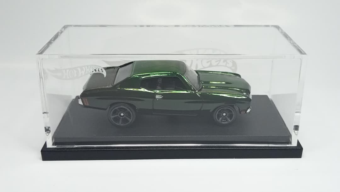 Hot Wheels Custom '70 Chevelle SS Custom Spectraflame 2tone BlackGreen (1 of 1)