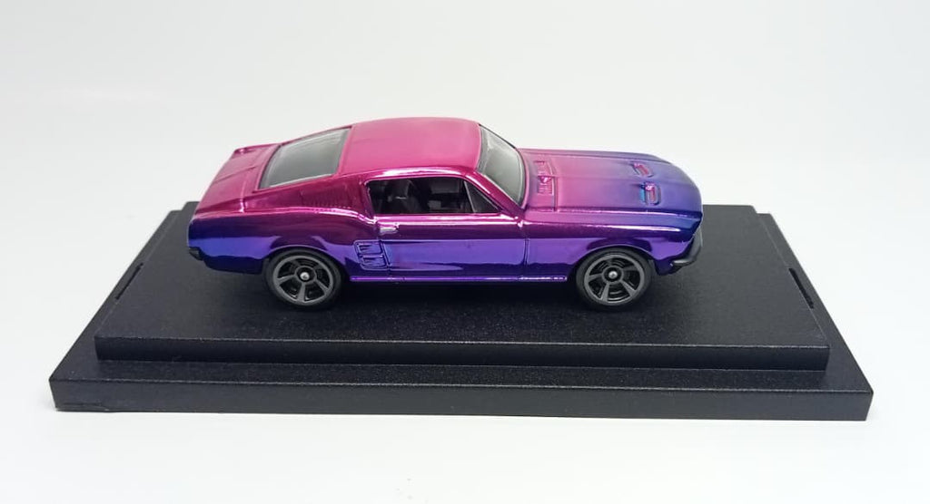 Hot Wheels '67 Ford Mustang Coupe Custom Spectraflame 2Tone FlamingoPinkBlue