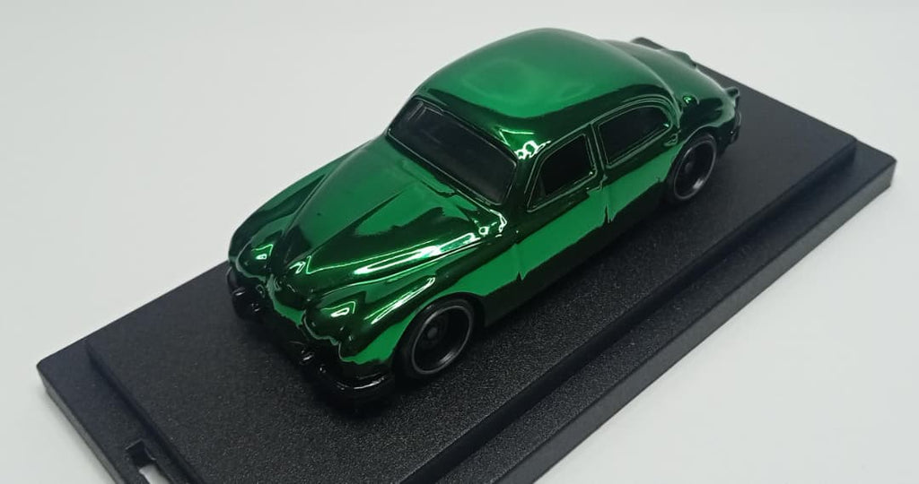 Share Hot Wheels Custom Jaguar MK1 Spectraflame BritishGreen 1 of 1 ONLY