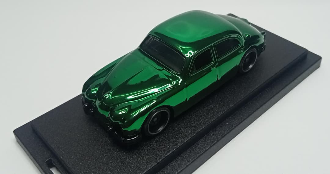 Share Hot Wheels Custom Jaguar MK1 Spectraflame BritishGreen 1 of 1 ONLY
