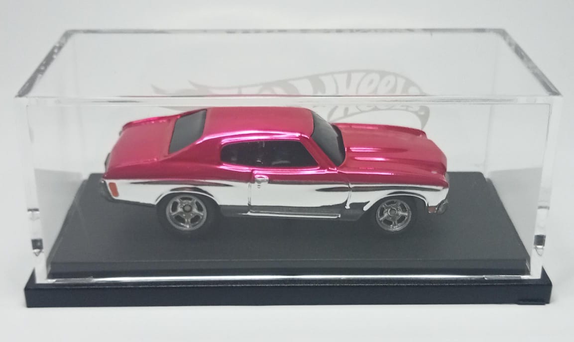 Hot Wheels Custom '70 Chevelle SS Rubber Wheels Spectraflame 2tone PinkChrome