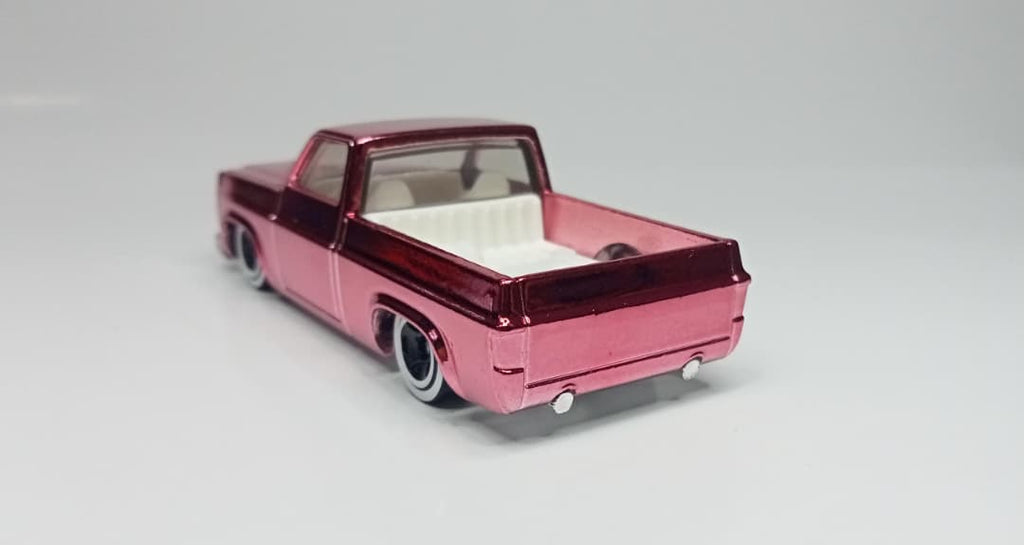 Hot Wheels Custom '83 Chevy Silverado Spectraflame Pink Flamingo (1 OF 1)