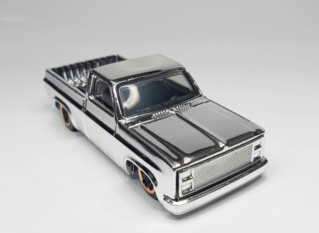 Hot Wheels Custom '83 Chevy Silverado Chrome Mirror (1 OF 1)