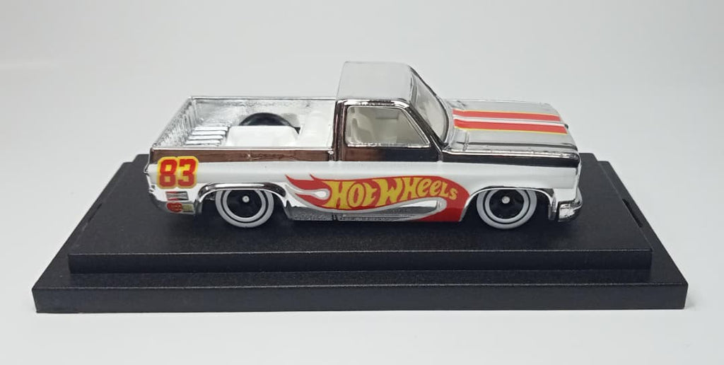 Hot Wheels Custom '83 Chevy Silverado HW Racing Design Chrome Mirror