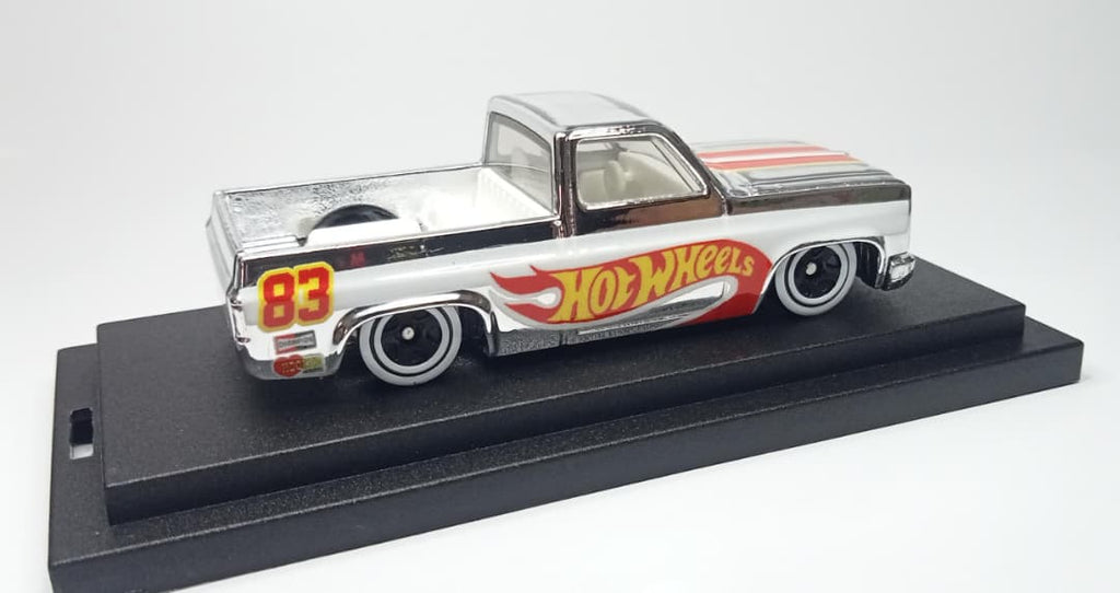 Hot Wheels Custom '83 Chevy Silverado HW Racing Design Chrome Mirror
