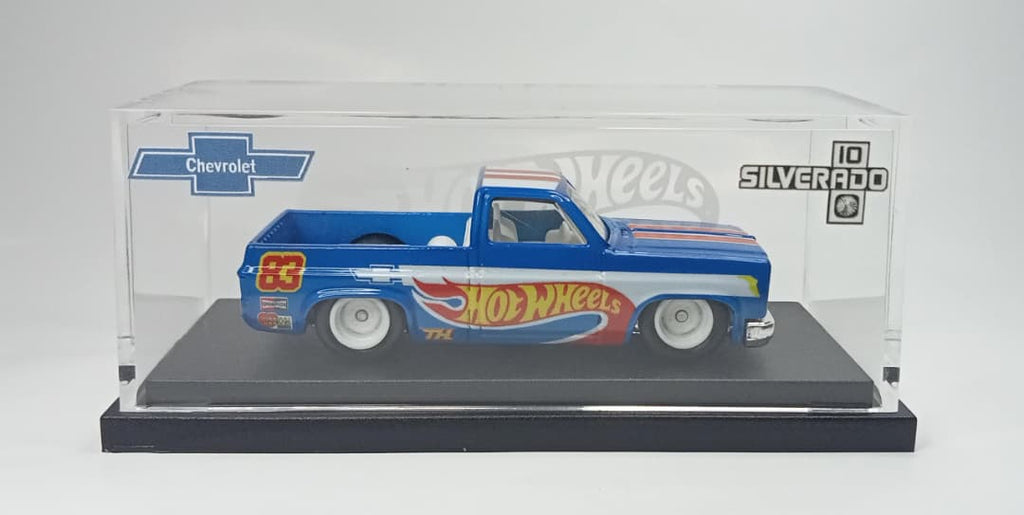 Hot Wheels Custom 83 Silverado Racing Team Edition Blue Ver1 / Real Rider