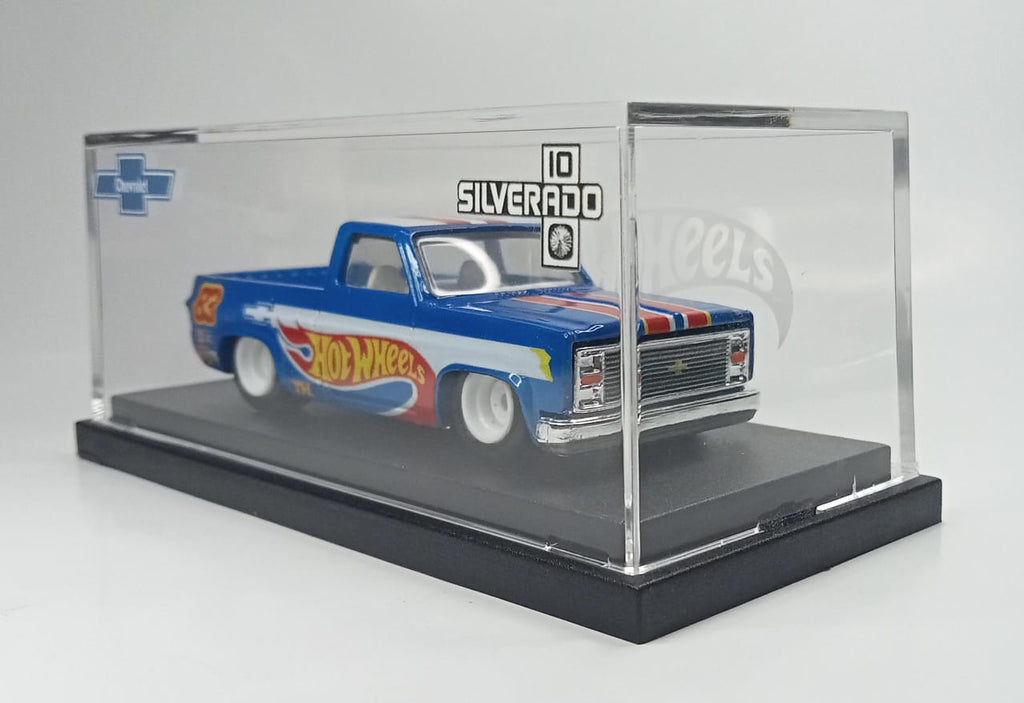 Hot Wheels Custom 83 Silverado Racing Team Edition Blue Ver1 / Real Rider